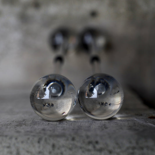 Crystal Baton — PMMA Flow Props (Pair)