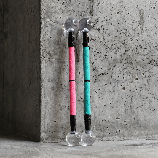 Finger Crystal Staff — Carbon Fibre + PMMA Flow Prop