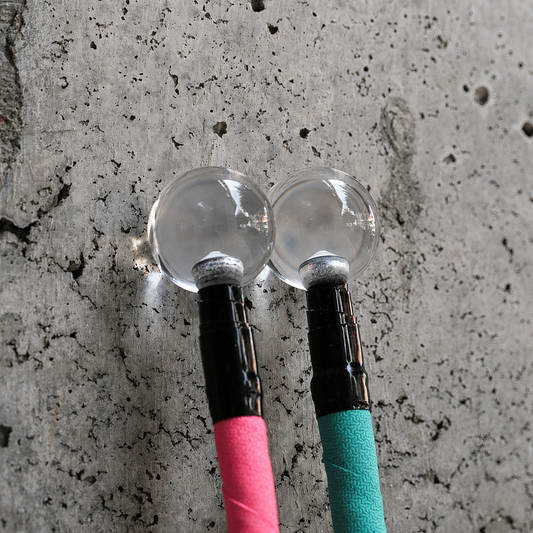 Finger Crystal Staff — Carbon Fibre + PMMA Flow Prop