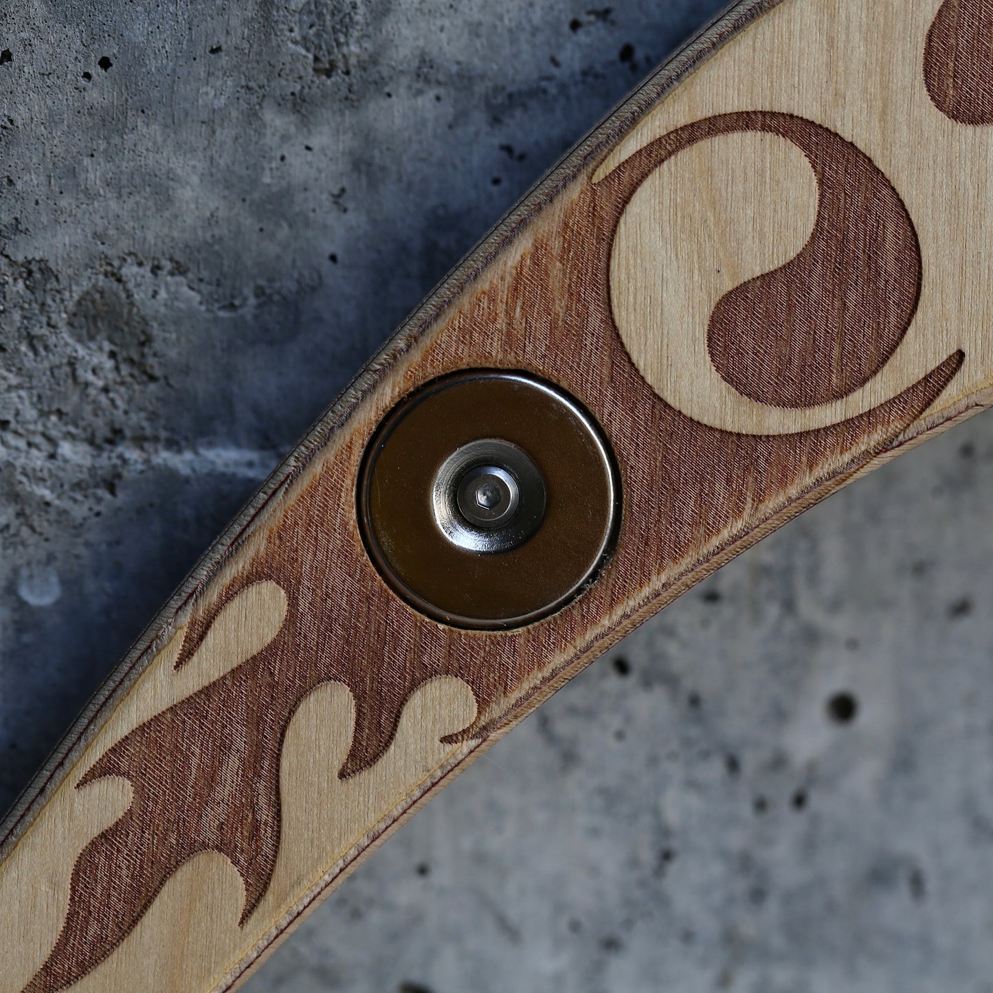 Ember Buugeng — Laser-Engraved Wooden Flow Props (Pair)